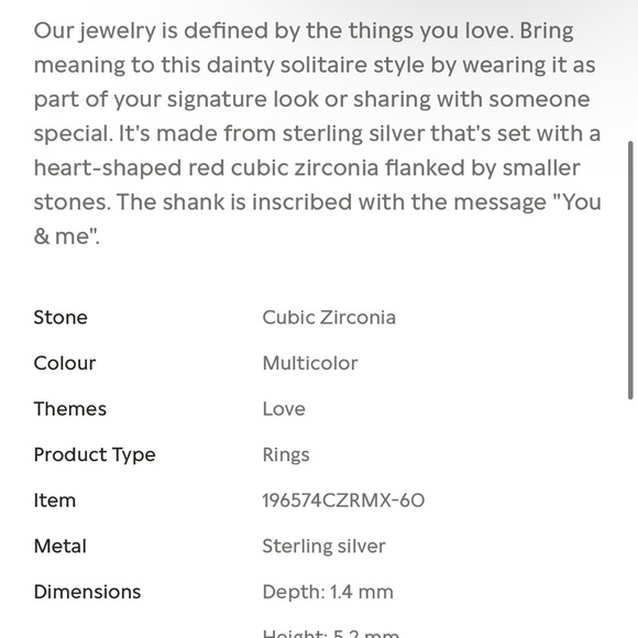 NWT Pandora Pink Heart Ring - Picture 9 of 10